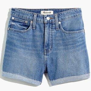 NWT Madewell Curvy High-Rise Denim Shorts in Wyndale Wash - 29